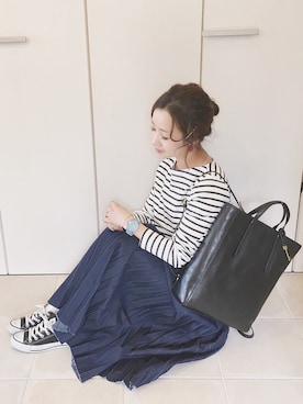 「FOSSIL（フォッシル）のアイテム（バックパック/リュック）」を使った、陽さん（レディース・156cm）の冬コーディネート