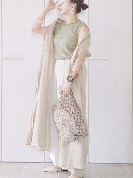 「corners」｜「アイテム（腕時計）」を使った、陽さん（レディース・155cm）の夏コーディネート