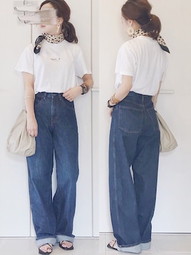 「GU（ジーユー）のアイテム（財布/小物）」を使った、陽さん（レディース・155cm）の夏コーディネート