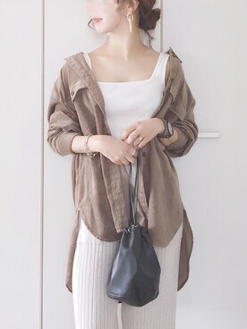 「marjour（マージュール）のアイテム（リング）」を使った、陽さん（レディース・156cm）の夏コーディネート