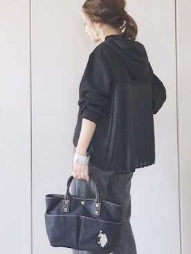 「via j（ヴィアジェイ）のアイテム（アクセサリー）」を使った、陽さん（レディース・156cm）の秋コーディネート