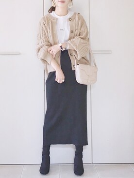 「marjour（マージュール）のアイテム（リング）」を使った、陽さん（レディース・156cm）の秋コーディネート