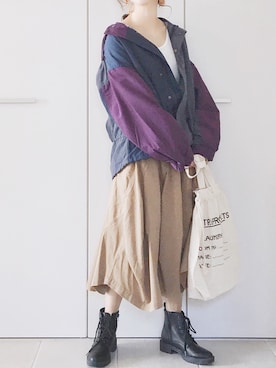 「mercibeaucoup,（メルシーボークー）のアイテム」を使った、陽さん（レディース・156cm）の秋コーディネート