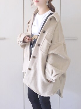 「LOWRYS FARM（ローリーズファーム）のアイテム（その他アウター）」を使った、陽さん（レディース・156cm）の秋コーディネート