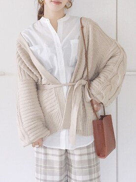 「Bou Jeloud」｜「アイテム（アクセサリー）」を使った、陽さん（レディース・156cm）の秋コーディネート