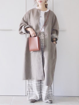 「SENSE OF PLACE by URBAN RESEARCH（センスオブプレイスバイアーバンリサーチ）のアイテム（その他アウター）」を使った、陽さん（レディース・156cm）の秋コーディネート