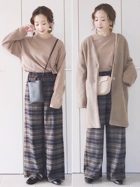 「GRL（グレイル）のアイテム（その他アウター）」を使った、陽さん（レディース・156cm）の秋コーディネート