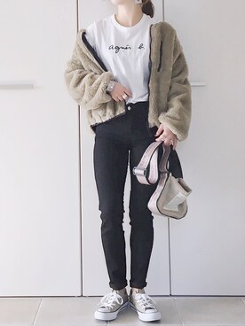 「URBAN RESEARCH Sonny Label（アーバンリサーチサニーレーベル）のアイテム（ブルゾン）」を使った、陽さん（レディース・156cm）の秋コーディネート