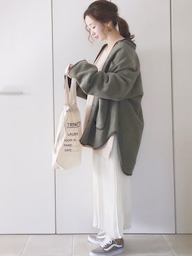 「Ne-net（ネネット）のアイテム（ブルゾン）」を使った、陽さん（レディース・156cm）の秋コーディネート