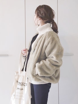 「URBAN RESEARCH Sonny Label（アーバンリサーチサニーレーベル）のアイテム（ブルゾン）」を使った、陽さん（レディース・156cm）の秋コーディネート