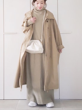 「T・S・L（ティーエスエル）のアイテム」を使った、陽さん（レディース・156cm）の冬コーディネート