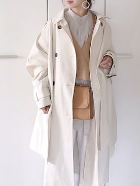 「オールドコーチ」｜「アイテム（その他アウター）」を使った、陽さん（レディース・156cm）の春コーディネート