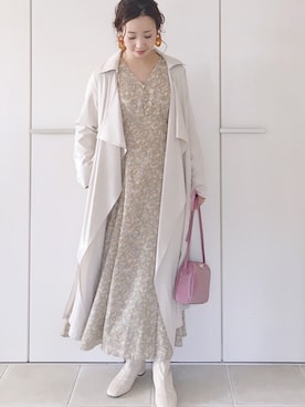 「ROYAL PARTY」｜「アイテム（ワンピース/ドレス）」を使った、陽さん（レディース・156cm）の春コーディネート