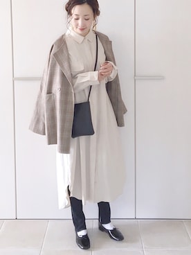 「Crisp（クリスプ）のアイテム（ジャケット/アウター）」を使った、陽さん（レディース・156cm）の春コーディネート