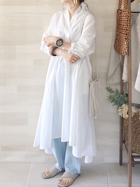 「corners」｜「アイテム（腕時計）」を使った、陽さん（レディース・156cm）の春コーディネート