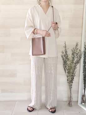 「LIAN」｜陽さん（レディース・156cm）の夏コーディネート