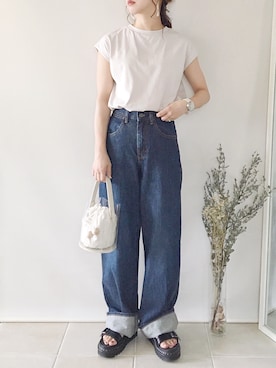 「アイテム（アナログ腕時計）」を使った、陽さん（レディース・156cm）の夏コーディネート