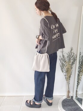 「corners」｜「アイテム（腕時計）」を使った、陽さん（レディース・156cm）の夏コーディネート