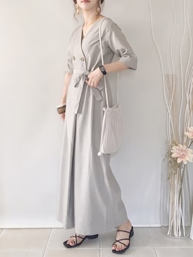 「corners」｜「アイテム（腕時計）」を使った、陽さん（レディース・156cm）の夏コーディネート