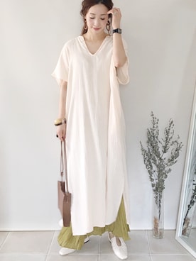 「LIAN」｜陽さん（レディース・156cm）の夏コーディネート