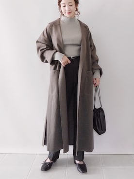 「mysty woman（ミスティウーマン）のアイテム（その他アウター）」を使った、陽さん（レディース・156cm）の秋コーディネート