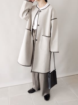 「RETRO GIRL（レトロガール）のアイテム（その他アウター）」を使った、陽さん（レディース・156cm）の秋コーディネート