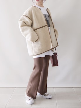 「LIAN」｜陽さん（レディース・156cm）の秋コーディネート