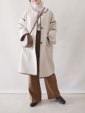 「RETRO GIRL（レトロガール）のアイテム（その他アウター）」を使った、陽さん（レディース・156cm）の秋コーディネート