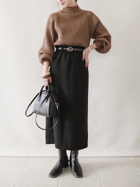 陽さん（レディース・156cm）の冬コーディネート