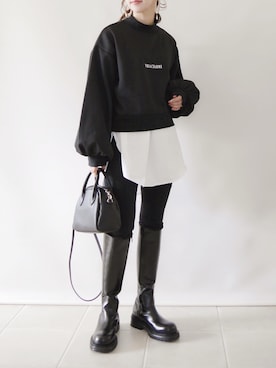 「Lavish Gate（ラヴィッシュゲート）のアイテム」を使った、陽さん（レディース・156cm）の冬コーディネート