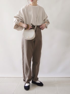 「しまむら（シマムラ）のアイテム（その他）」を使った、陽さん（レディース・156cm）の冬コーディネート