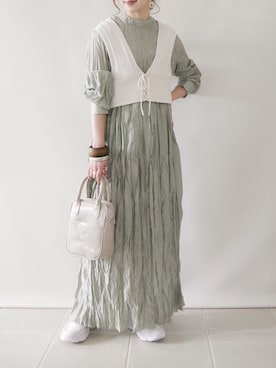 陽さん（レディース・156cm）の冬コーディネート