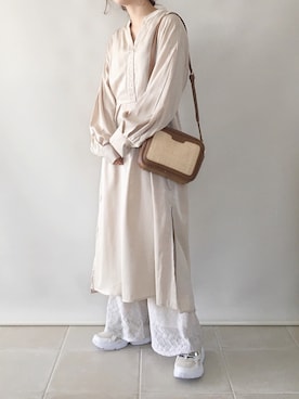 「Lucida（ルシーダ）のアイテム」を使った、陽さん（レディース・156cm）の春コーディネート