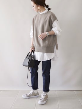 陽さん（レディース・156cm）の春コーディネート