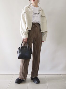 「RETRO GIRL（レトロガール）のアイテム（その他アウター）」を使った、陽さん（レディース・156cm）の春コーディネート