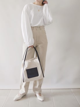 「Fizz（フィズ）のアイテム」を使った、陽さん（レディース・156cm）の春コーディネート