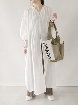 「PUAL CE CIN（ピュアルセシン）のアイテム」を使った、陽さん（レディース・156cm）の春コーディネート