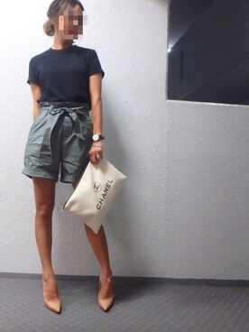 「UNIQLOU」｜「アイテム（アクセサリー）」を使った、Reiさん（レディース・156cm）の秋コーディネート