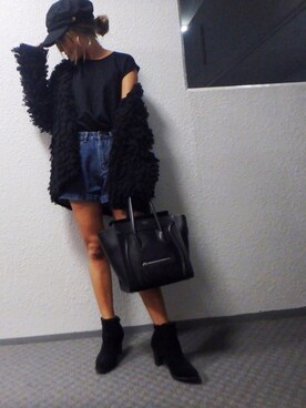 「Another Edition」｜「アイテム（キャップ）」を使った、Reiさん（レディース・156cm）の秋コーディネート