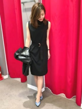 「M.deux（エムドゥ）のアイテム（ライダースジャケット）」を使った、M.deux_Officialさん（レディース・160cm）の春コーディネート