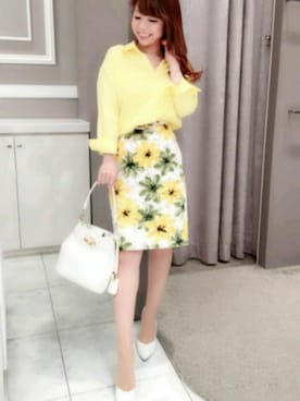 「M.deux（エムドゥ）のアイテム（ショルダーバッグ）」を使った、M.deux_Officialさん（レディース・153cm）の春コーディネート