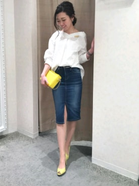 「M.deux（エムドゥ）のアイテム（バッグ）」を使った、M.deux_Officialさん（レディース・160cm）の春コーディネート