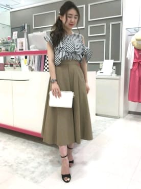 「M.deux（エムドゥ）のアイテム（バッグ）」を使った、M.deux_Officialさん（レディース・160cm）の春コーディネート