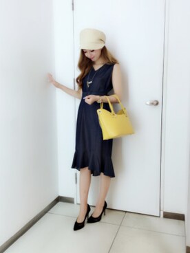 「M.deux（エムドゥ）のアイテム（バッグ）」を使った、M.deux_Officialさん（レディース・160cm）の夏コーディネート