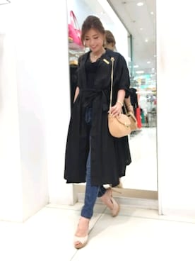 「M.deux（エムドゥ）のアイテム（シャツワンピース）」を使った、M.deux_Officialさん（レディース・160cm）の夏コーディネート