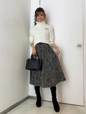 「M.deux（エムドゥ）のアイテム（バッグ）」を使った、M.deux_Officialさん（レディース・161cm）の冬コーディネート