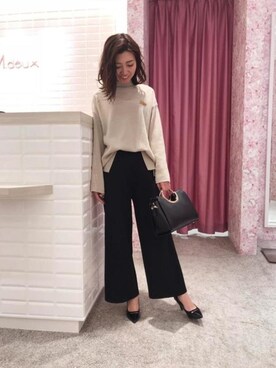 「M.deux（エムドゥ）のアイテム（バッグ）」を使った、M.deux_Officialさん（レディース・157cm）の冬コーディネート