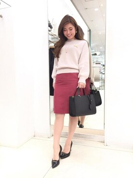 「M.deux（エムドゥ）のアイテム（ピアス（両耳用））」を使った、M.deux_Officialさん（レディース・156cm）の冬コーディネート