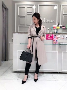 「M.deux（エムドゥ）のアイテム（その他）」を使った、M.deux_Officialさん（レディース・157cm）の冬コーディネート