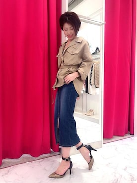 「M.deux（エムドゥ）のアイテム（ブルゾン）」を使った、M.deux_Officialさん（レディース・156cm）の春コーディネート